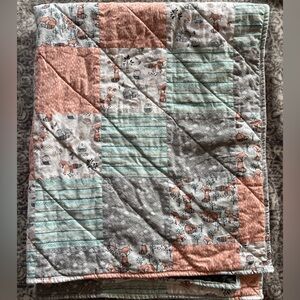 Handmade Baby Quilt 44”x35”